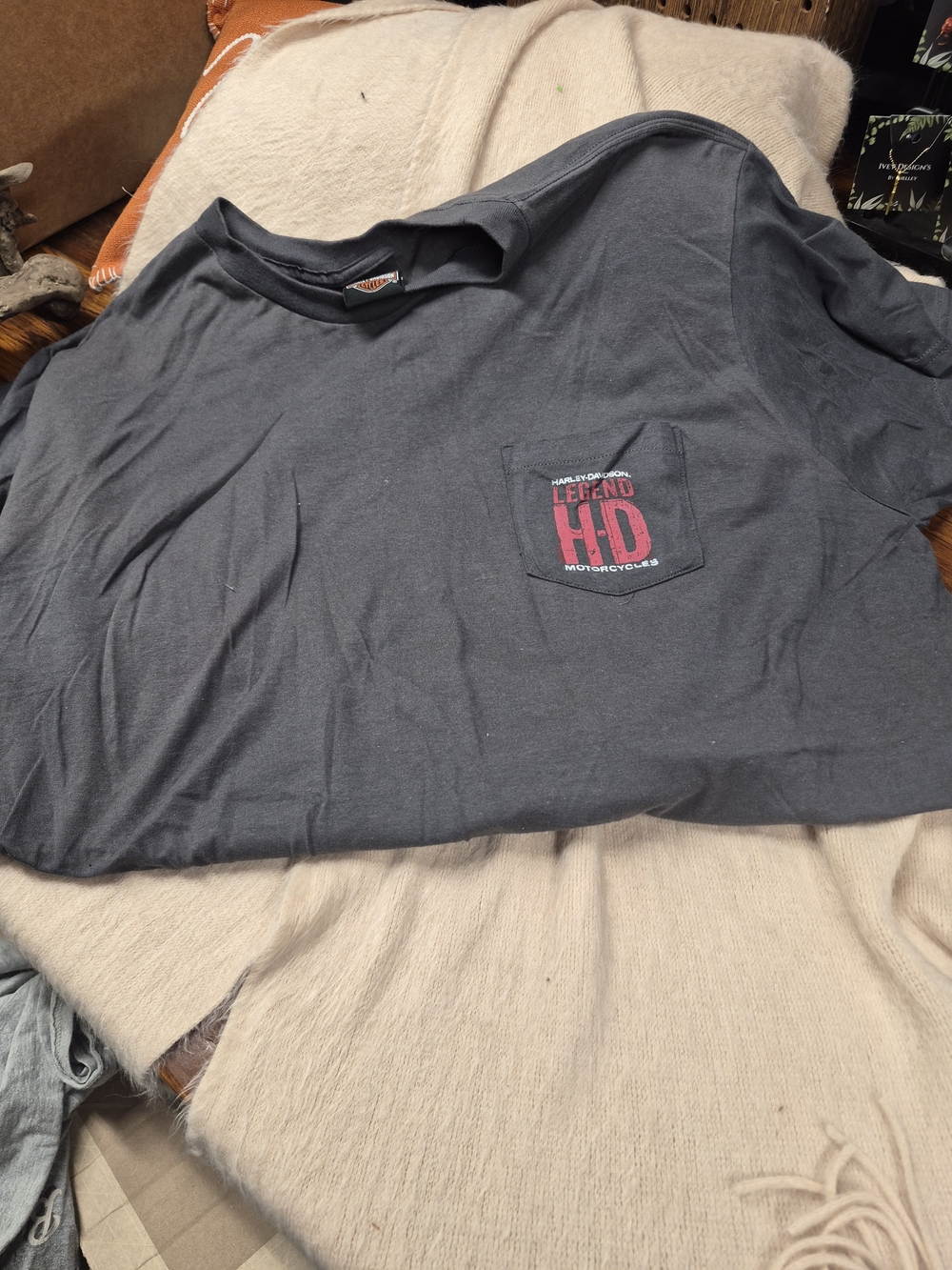 Men's Harley-Davidson Legend H-D Pocket T-Shirt - Black